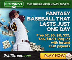 Click on this banner to sign up for DraftStreet daily baseball leagues