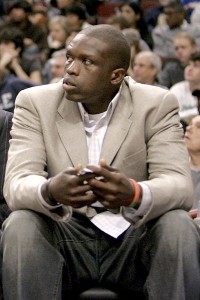Luol Deng forced to watch his Bulls from the sidelines after undergoing a spinal tap procedure.