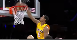 Jordan Clarkson Lakers screenshot dunk