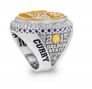 Warriors Championship Rings Side Curry