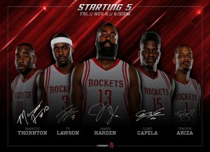 Rockets starters Nov 6